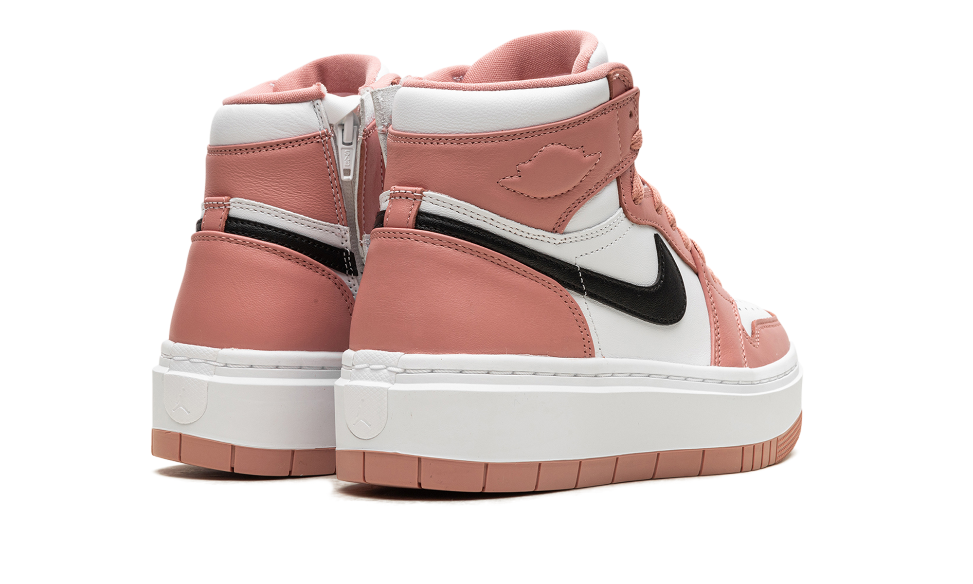 jordan 1 elevate high red stardust women s+DN3253-601+diagnol right behind view