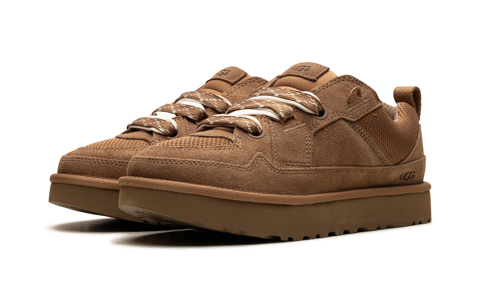 ugg lowmel lo chestnut women s+1168890-CHE+diagnol left view