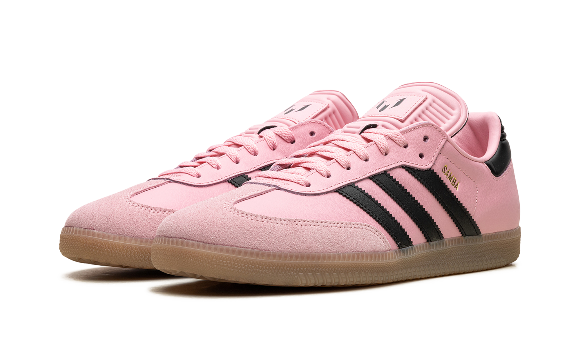 adidas samba inter miami cf messi pink+IH8158+diagnol left view