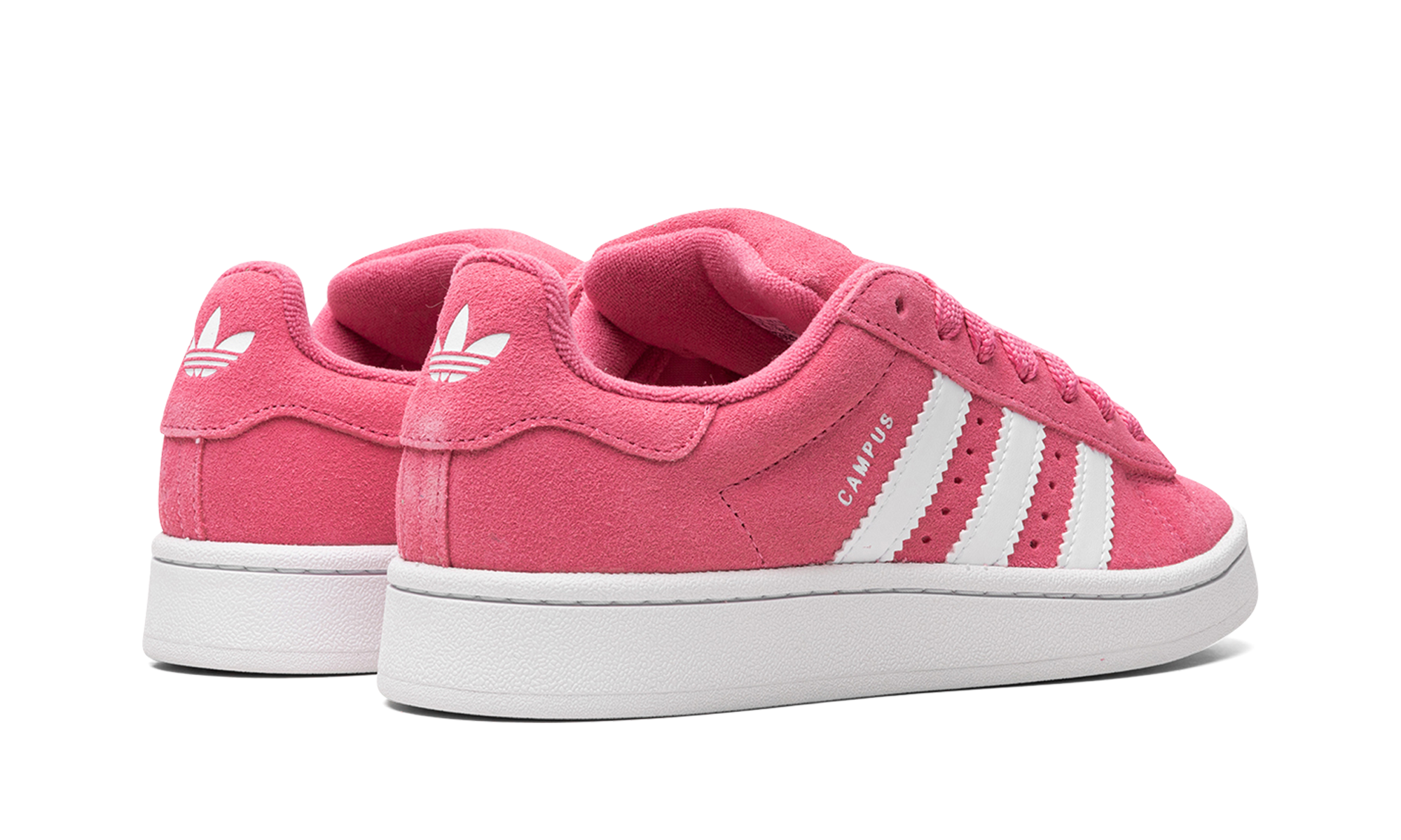 adidas campus 00s pink fusion women s+ID7028+diagnol right behind view