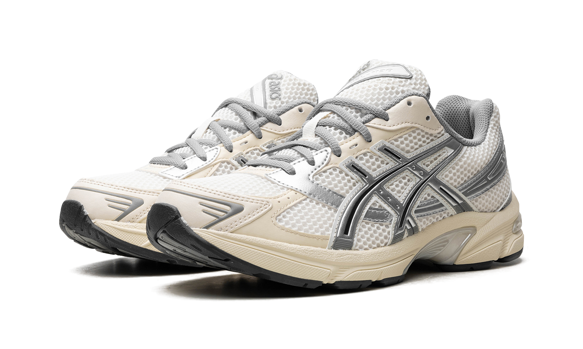 asics gel 1130 cream clay grey women s+1202A164-116+diagnol left view