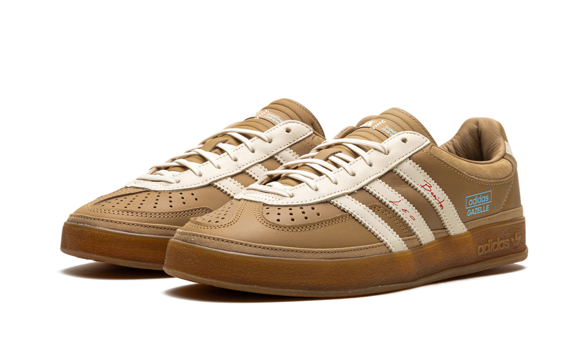 adidas gazelle indoor bad bunny lionel messi la voz de los fans+JR0182+diagnol left view