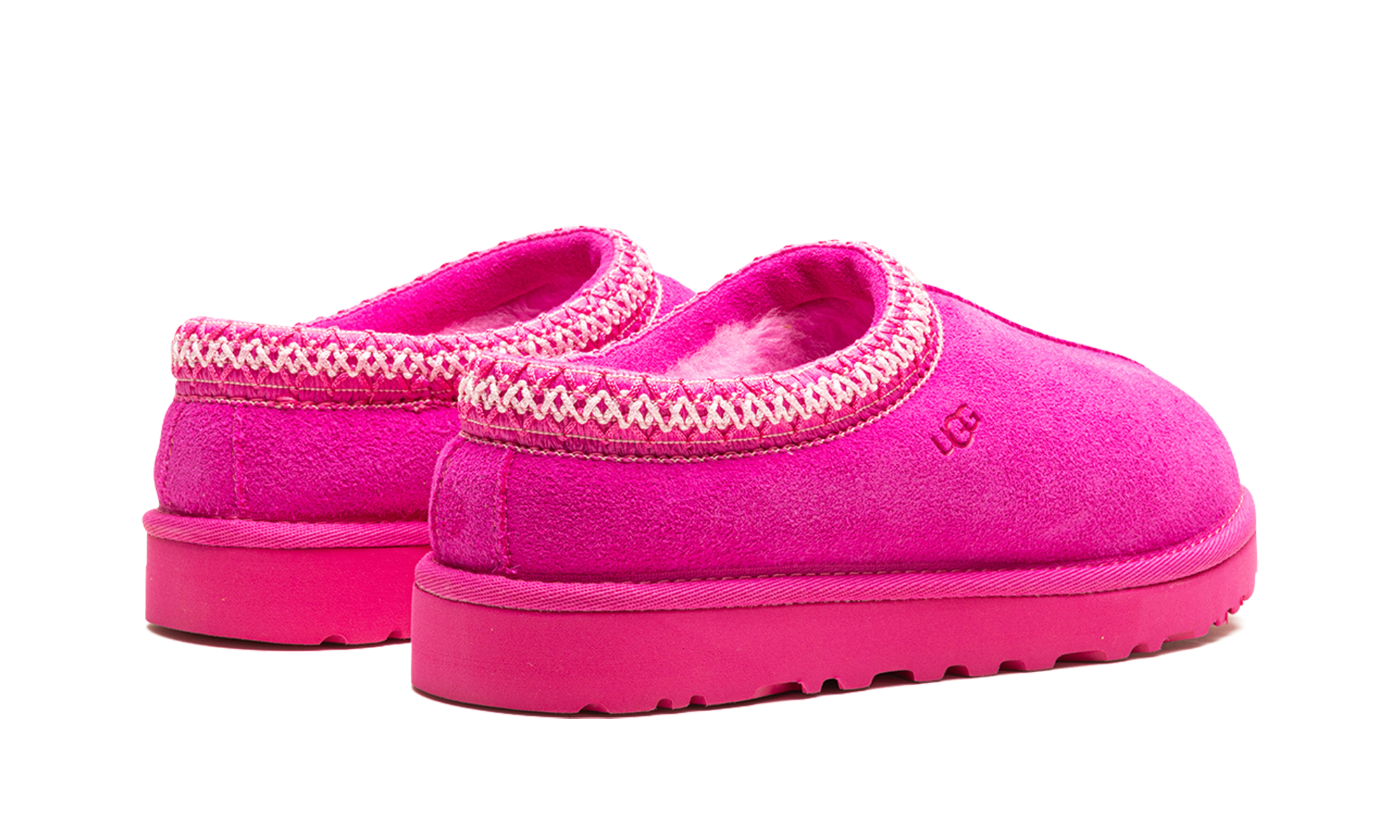 ugg tasman slipper carnation women s+5955-CRNT+diagnol right behind view