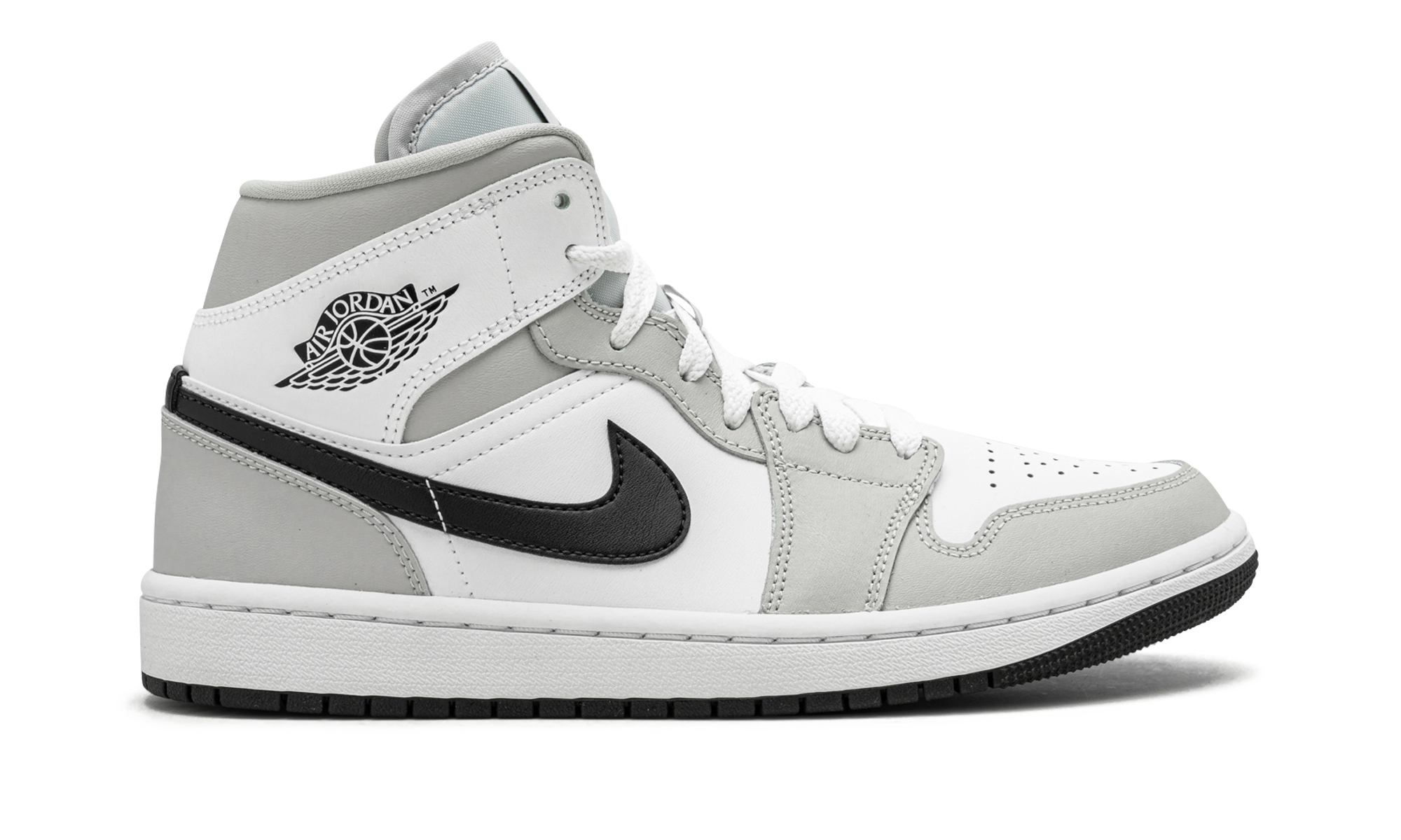 jordan 1 mid light smoke grey women s+BQ6472-015+right view