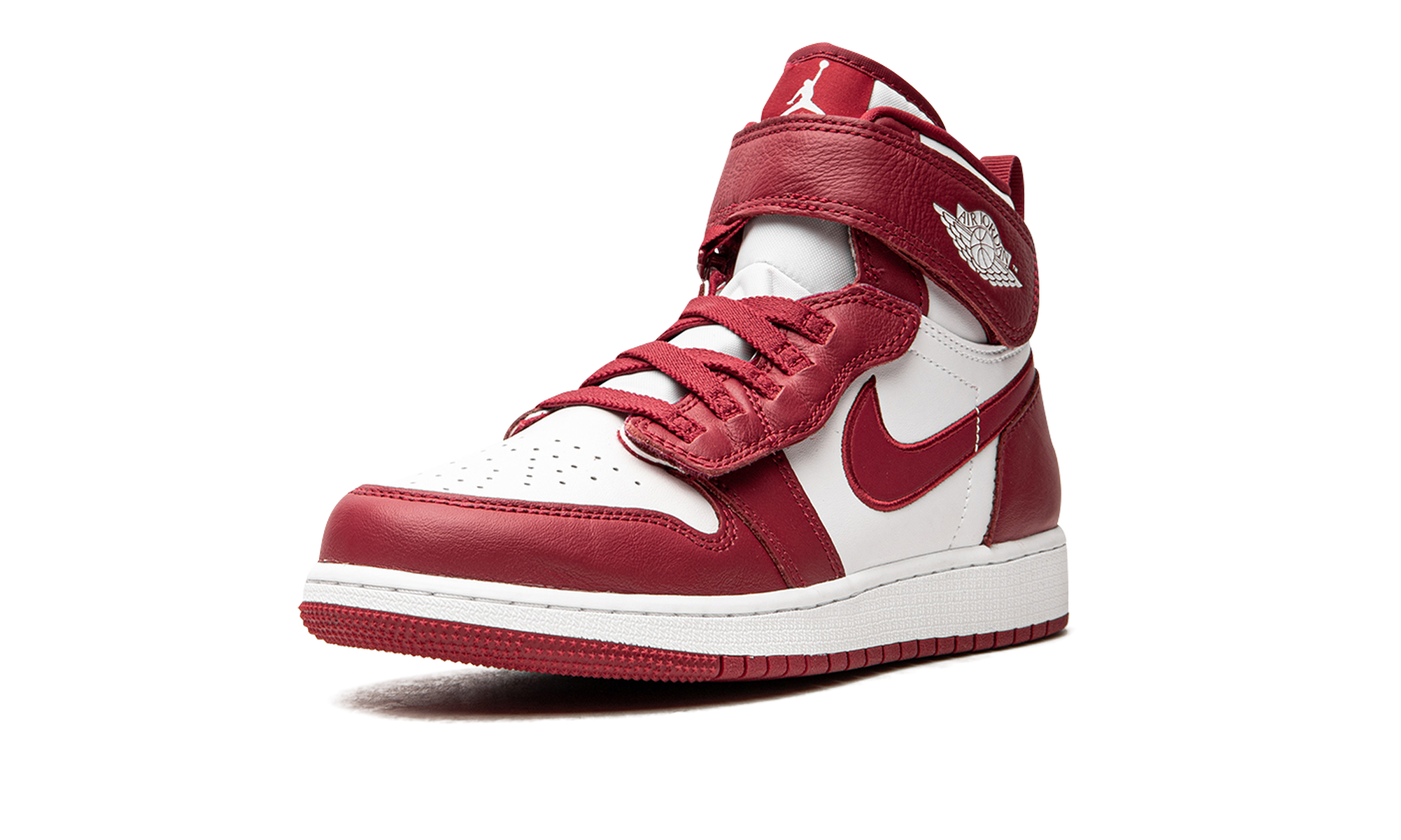 jordan 1 high flyease cardnial red gs+DC7986-601+left diagnol single view