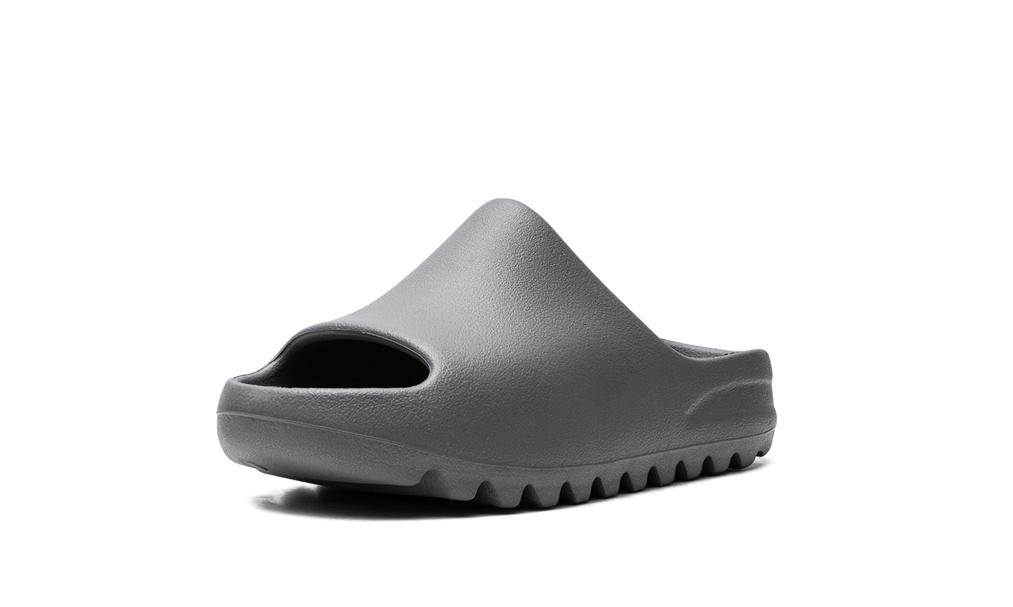 adidas yeezy slide slate grey kids+ID2353+left diagnol single view