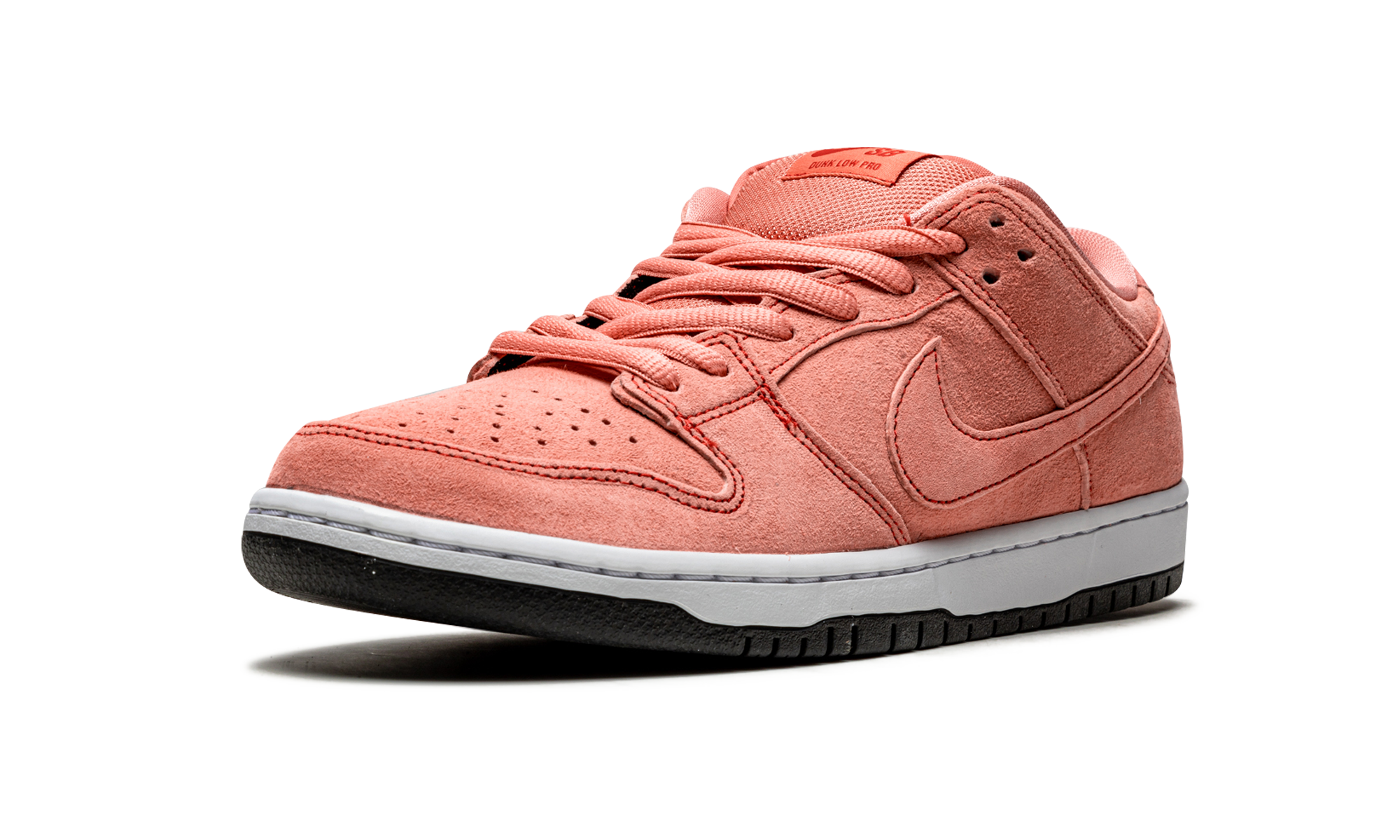 nike sb dunk low pink pig+CV1655-600+left diagnol single view
