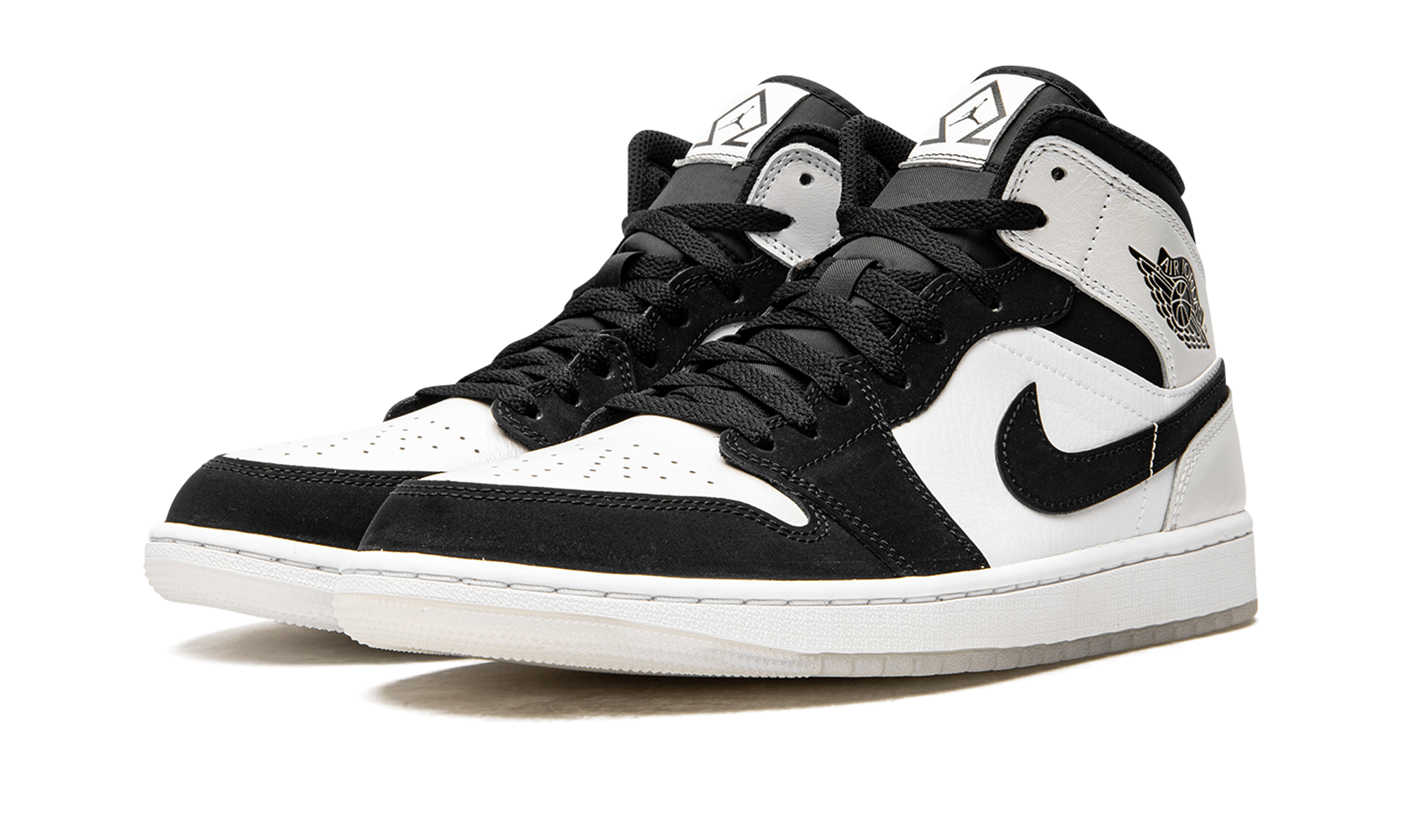 jordan 1 mid diamond shorts+DH6933-100+diagnol left view