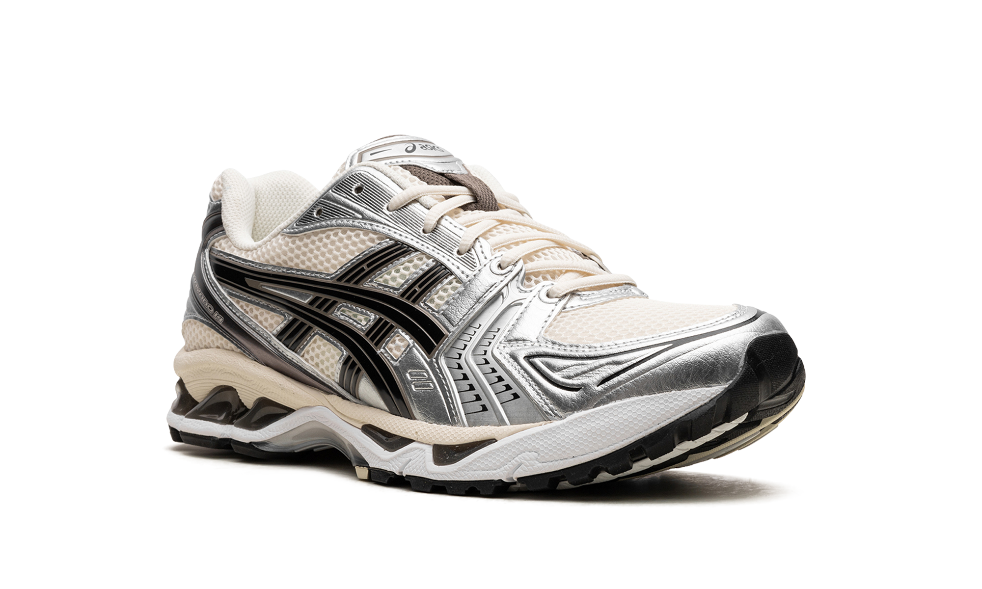 asics gel kayano 14 cream black metallic plum+1201A019-108+diagnol right view