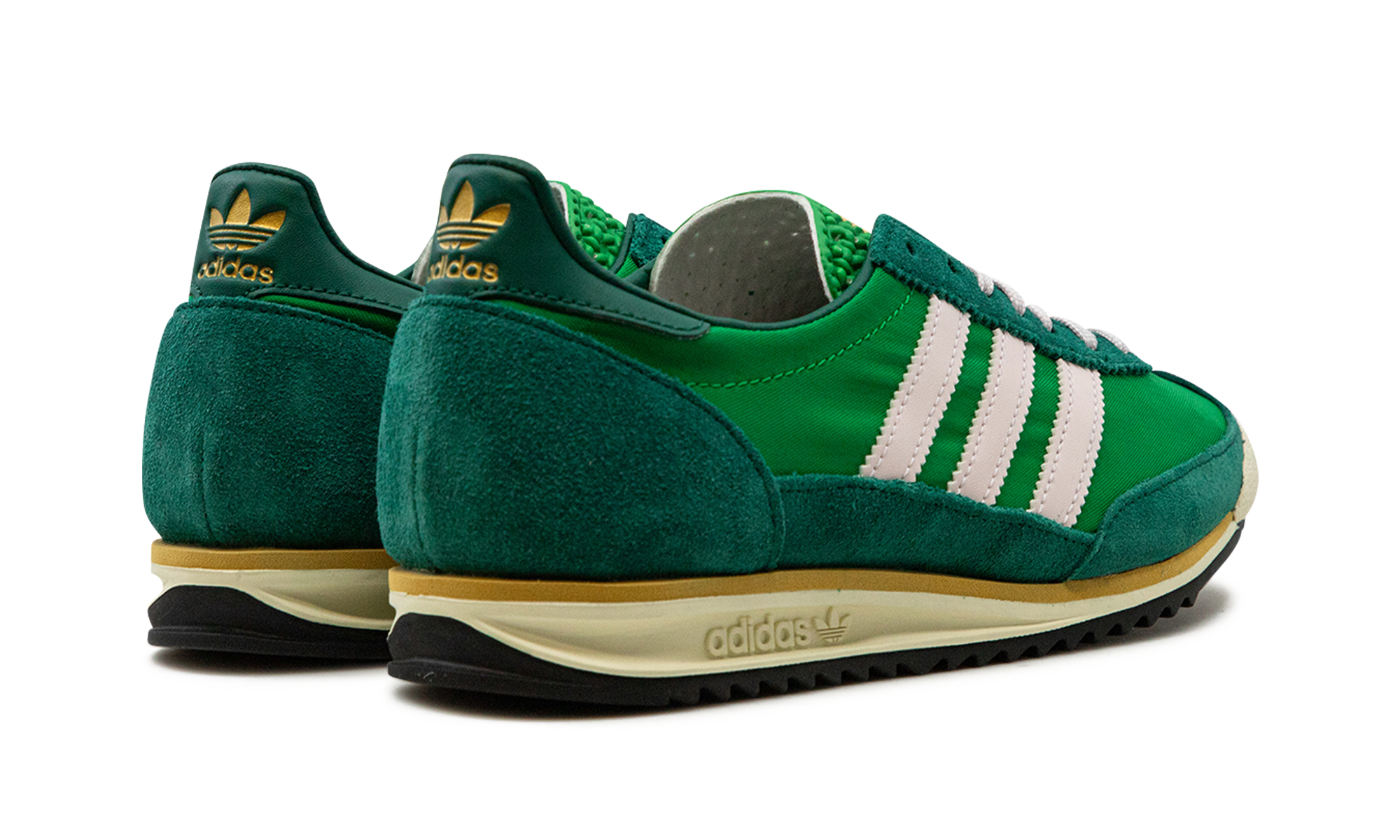 adidas sl 72 collegiate green women s+IE3427+diagnol right behind view