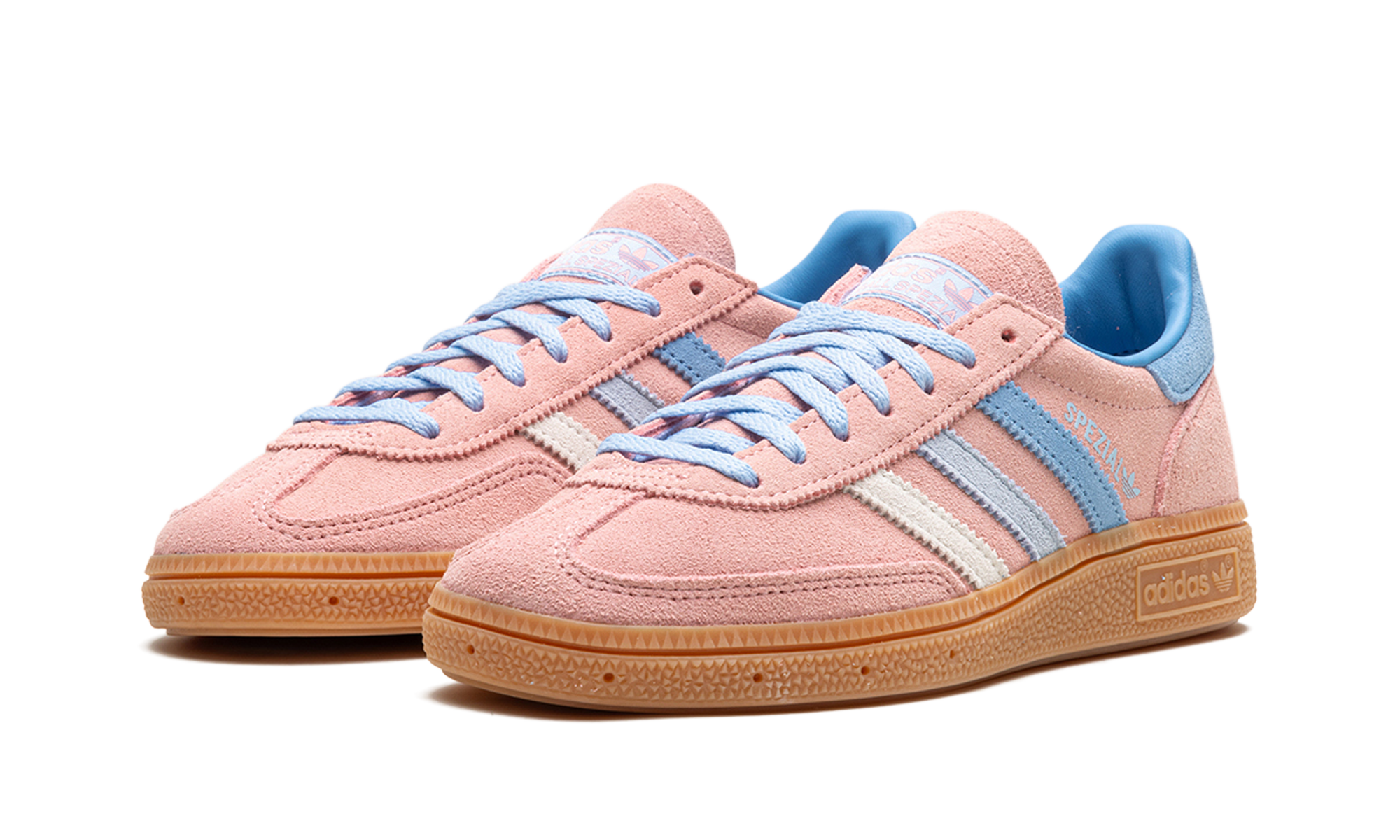 adidas handball spezial semi pink spark women s+IG1974+diagnol left view