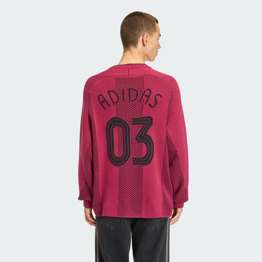 adidas Adicolor Blokecore Knit Longsleeve Pullover Rood