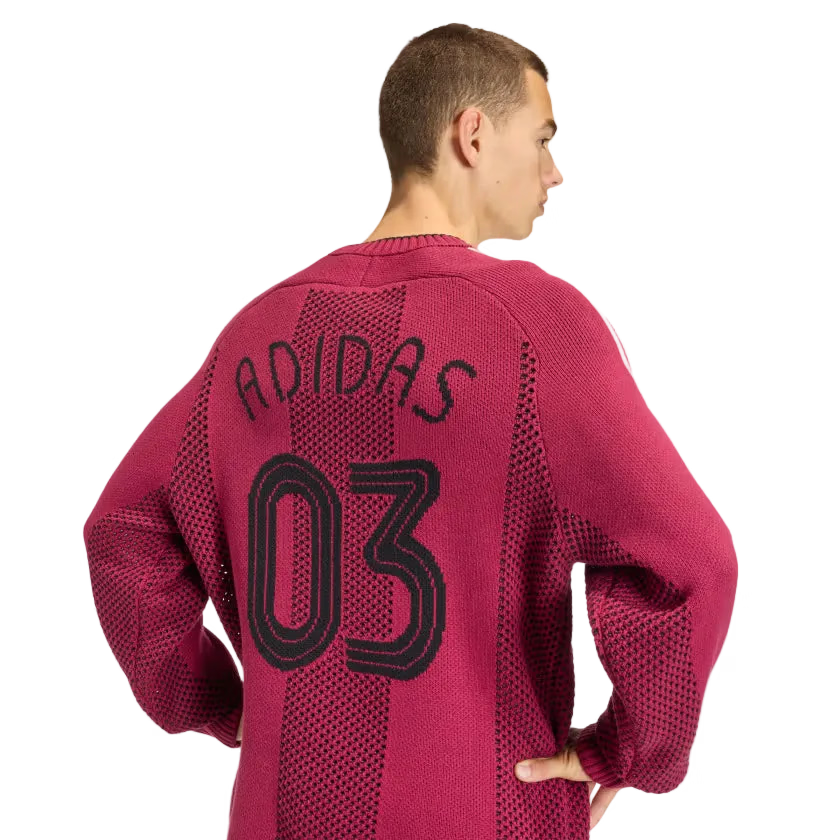 adidas Adicolor Blokecore Knit Longsleeve Pullover Rood