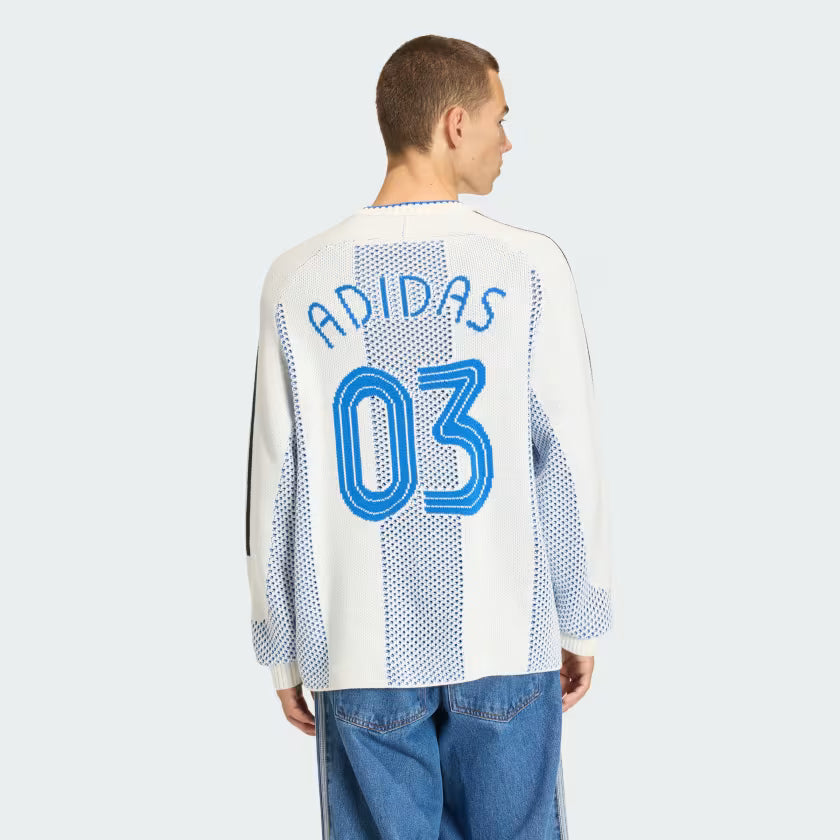 adidas Adicolor Blokecore Knit Longsleeve Pullover Wit