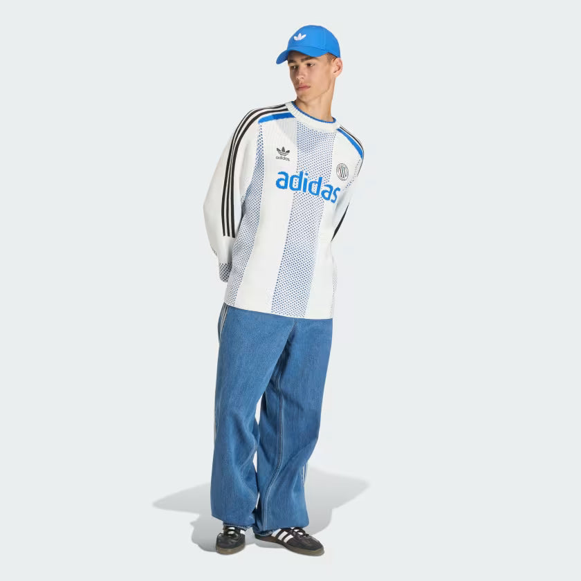 adidas Adicolor Blokecore Knit Longsleeve Pullover Wit