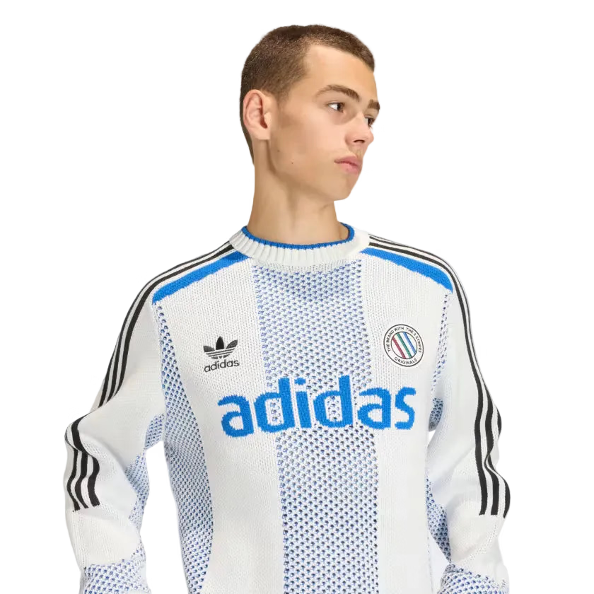 adidas Adicolor Blokecore Knit Longsleeve Pullover Wit