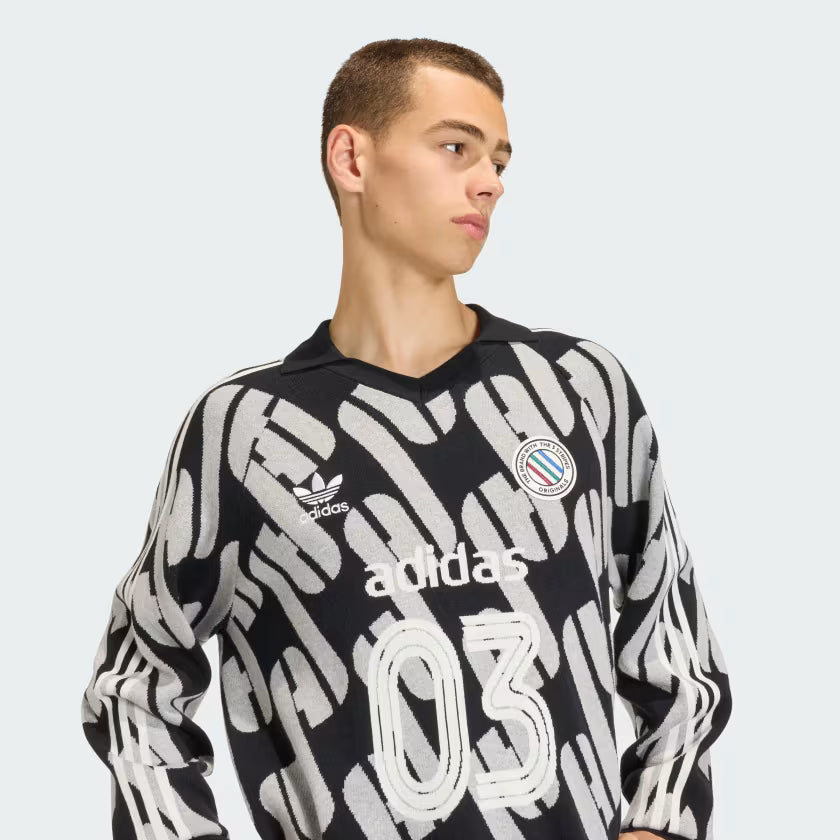 adidas Adicolor Blokecore Knit Polo Zwart