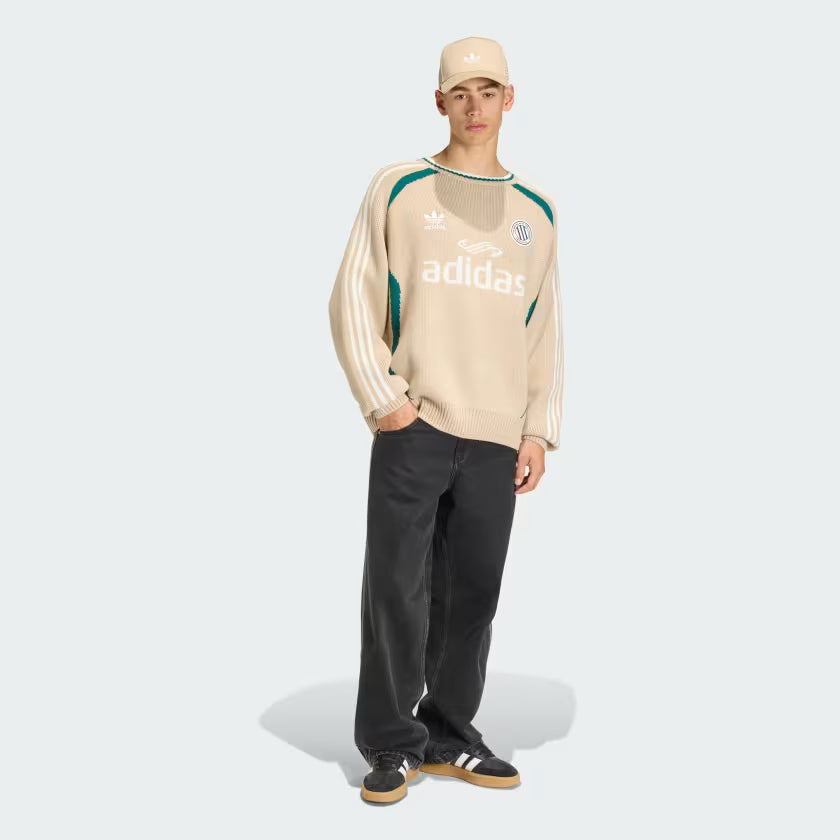 adidas Adicolor Blokecore Knit Sweater Beige