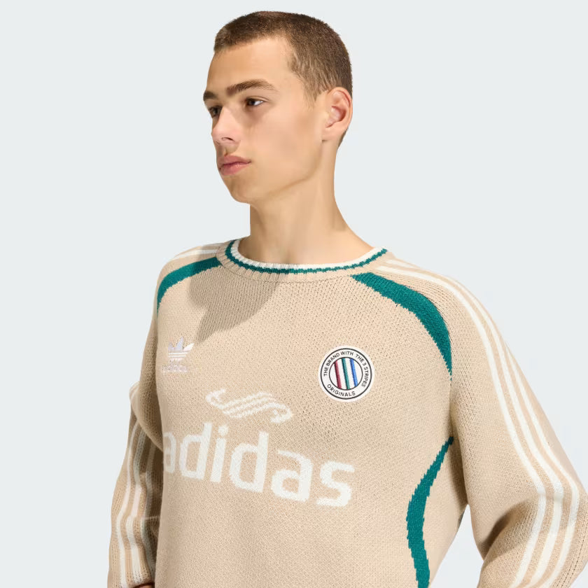 adidas Adicolor Blokecore Knit Sweater Beige
