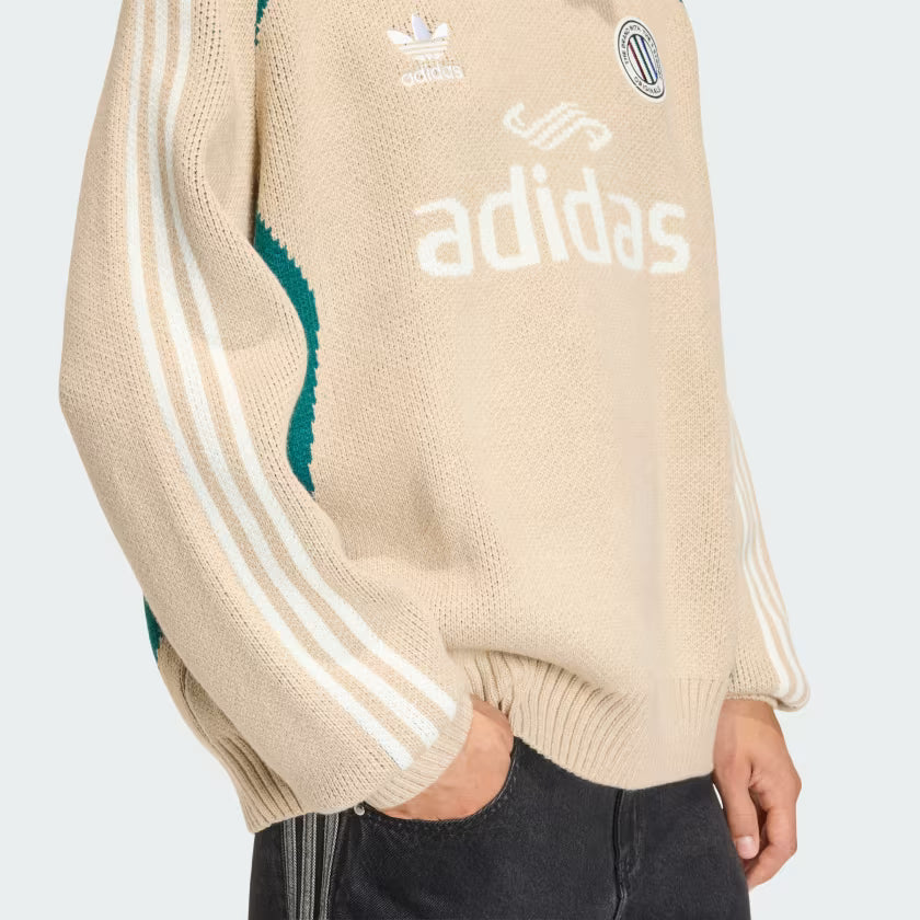adidas Adicolor Blokecore Knit Sweater Beige