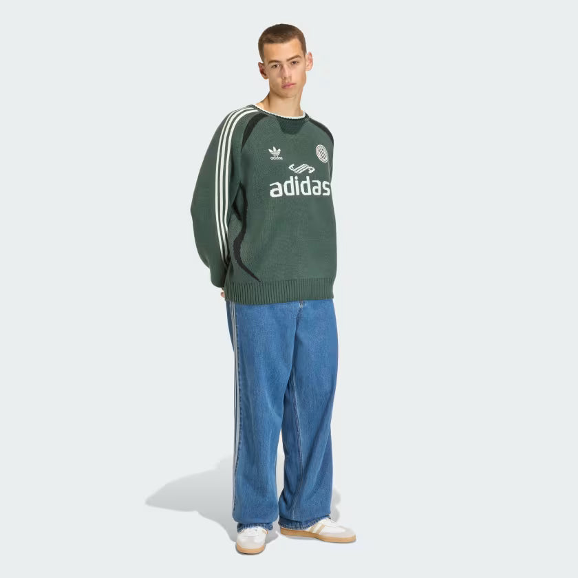 adidas Adicolor Blokecore Knit Sweater Groen