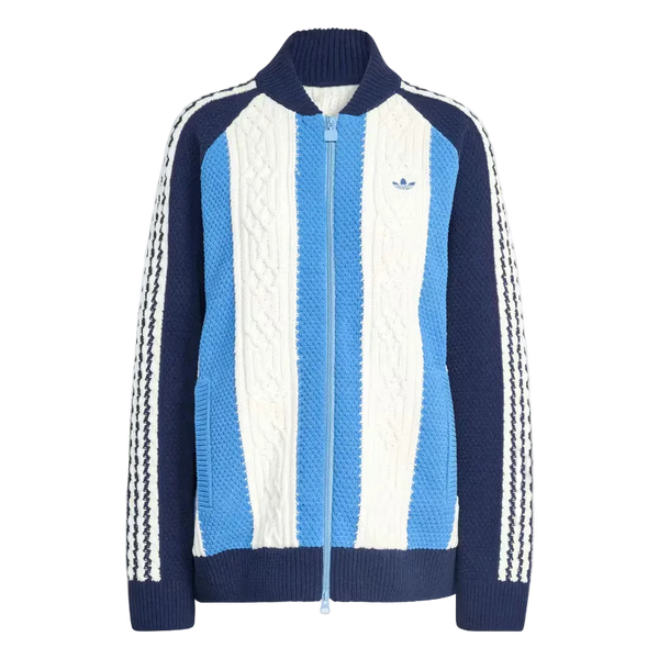 adidas Originals Archive Cutline Knit Track Top Night Indigo Ash Blue