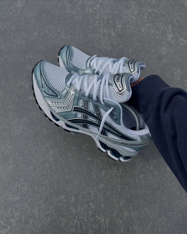 ASICS Gel-Kayano 14 White Fjord Grey, Lifestyle View 5, SKU 1203A537-106