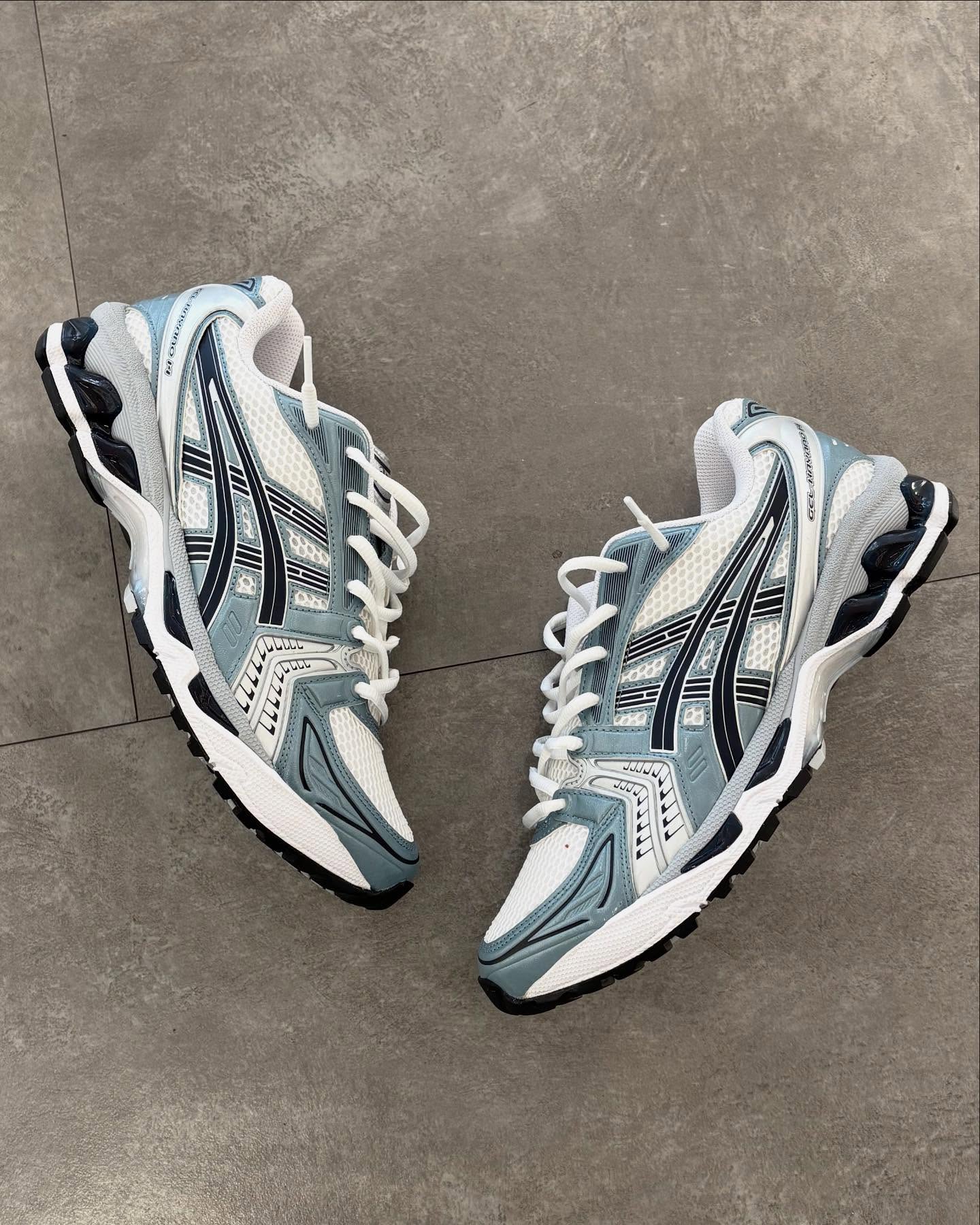 ASICS Gel-Kayano 14 White Fjord Grey, Lifestyle View 4, SKU 1203A537-106