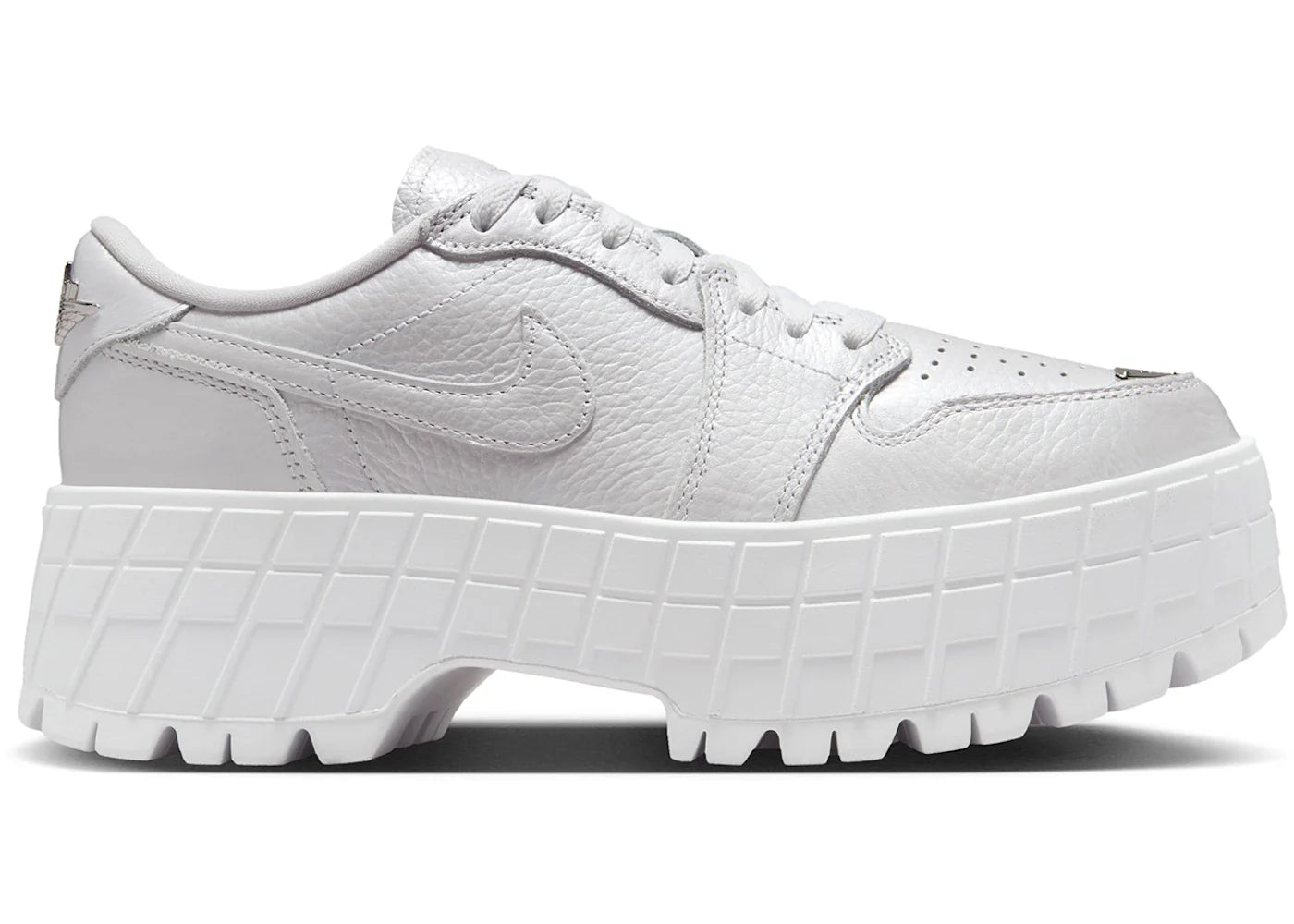 Jordan 1 Brooklyn Low White Metallic Silver (Women's)