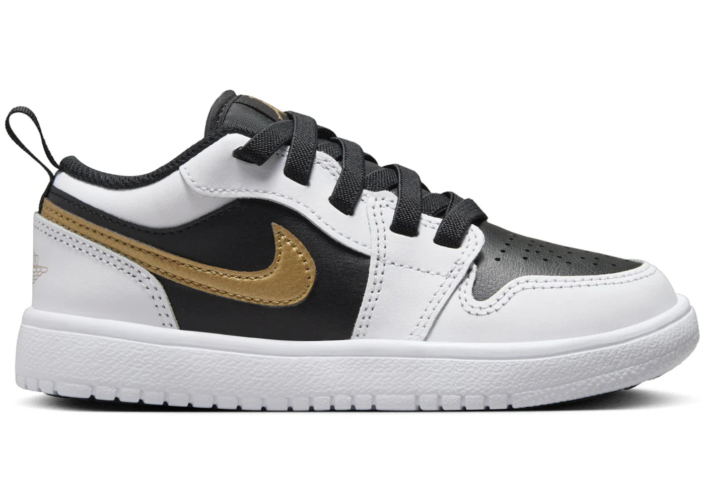 Jordan 1 Low ALT White Black Metallic Gold (PS)