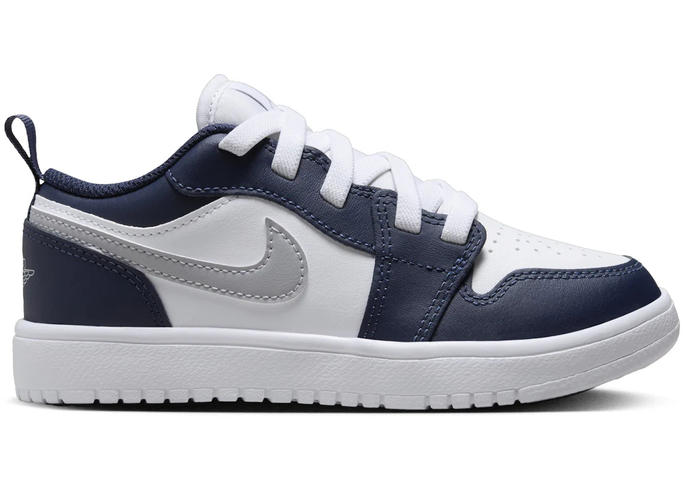 Jordan 1 Low ALT White Midnight Navy Wolf Grey (PS)