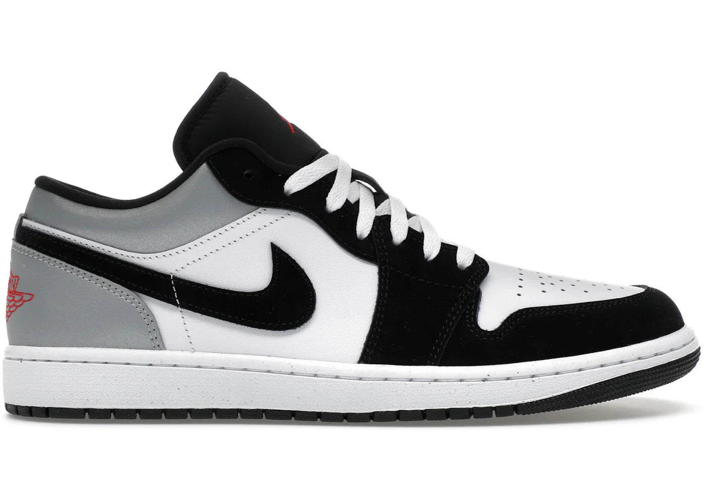 Jordan 1 Low SE White Fire Red Black Matte Silver