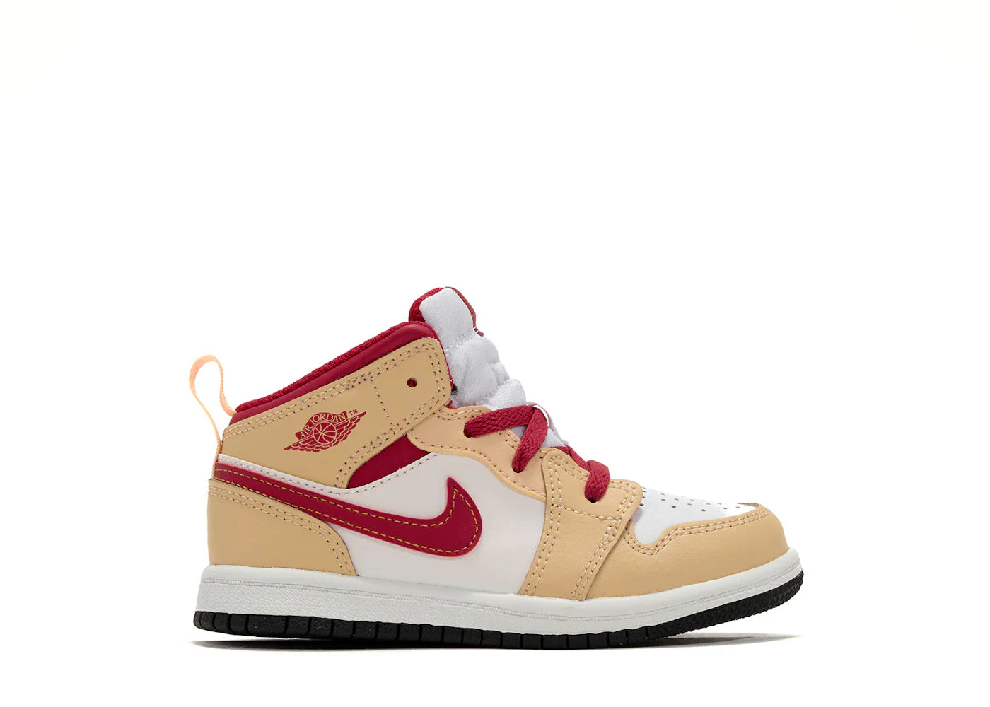 Jordan 1 Mid Light Curry Cardinal (TD)
