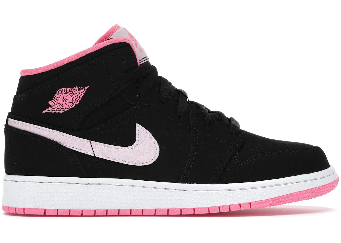 Jordan 1 Mid Black Digital Pink (GS)