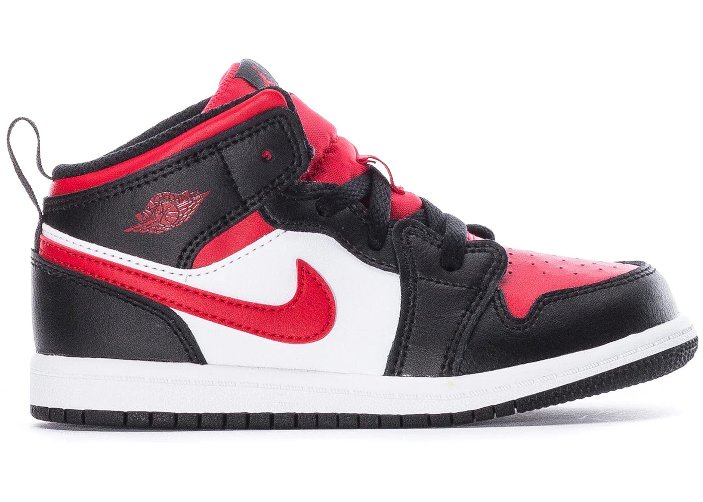 Jordan 1 Mid Black Fire Red (TD)