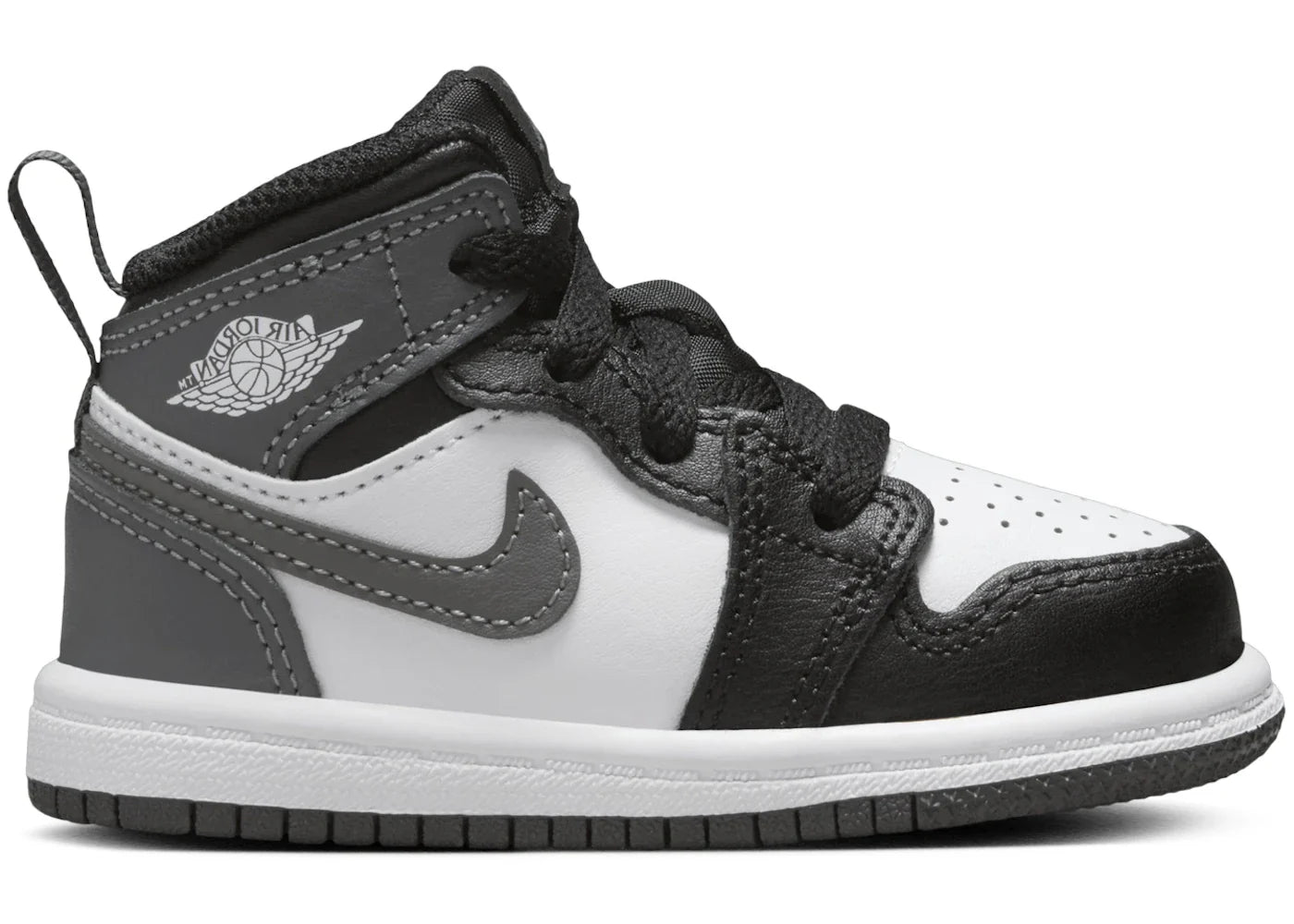 Jordan 1 Mid Black White Iron Grey (TD)