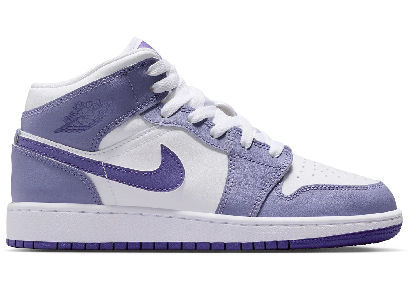 Jordan 1 Mid Dusty Amethyst White Court Purple (GS)