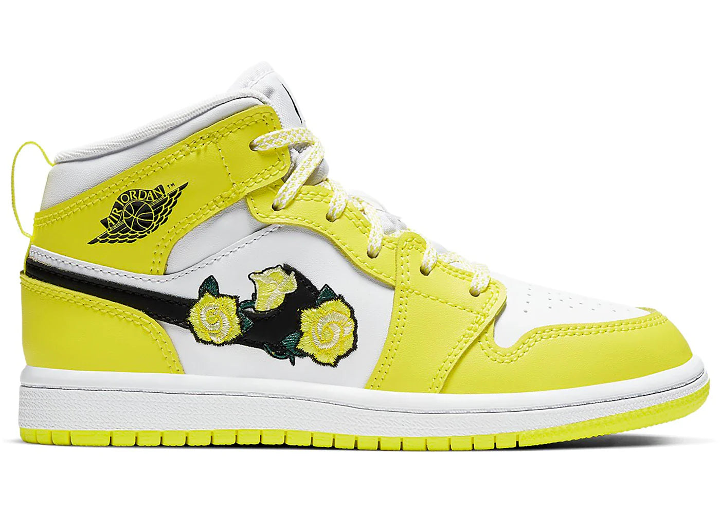 Jordan 1 Mid Dynamic Yellow Floral (PS)
