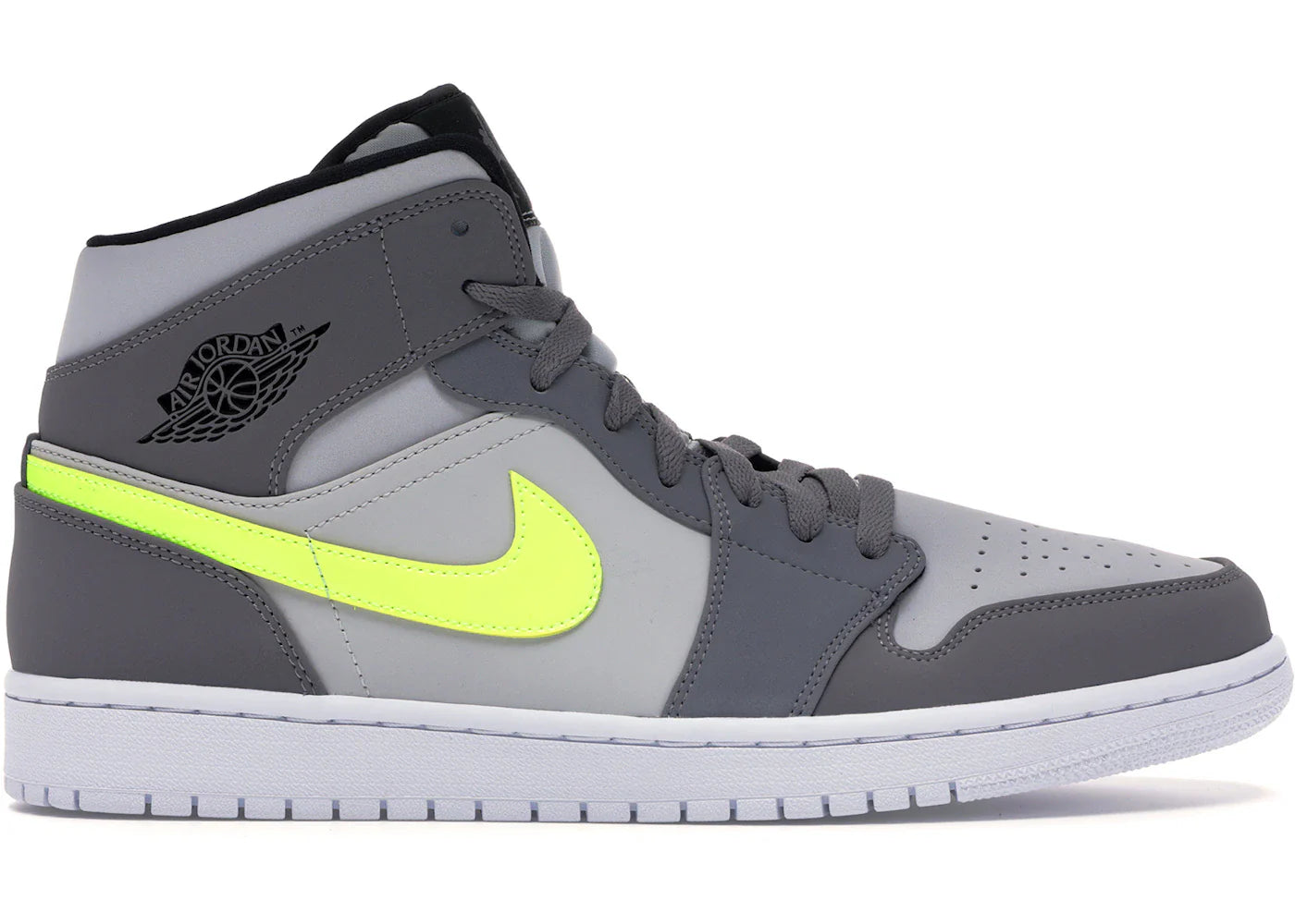 Jordan 1 Mid Gunsmoke Volt