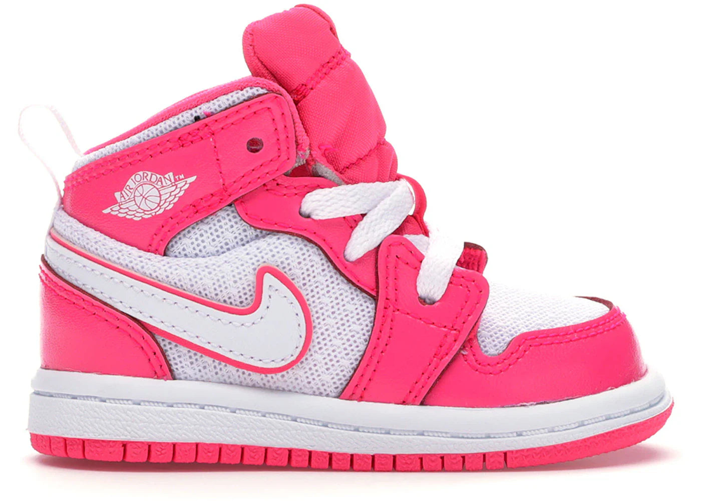 Jordan 1 Mid Hyper Pink White (TD)