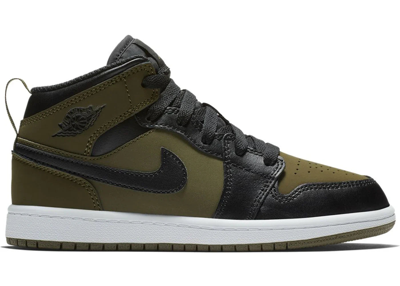 Jordan 1 Mid Olive Canvas (PS)