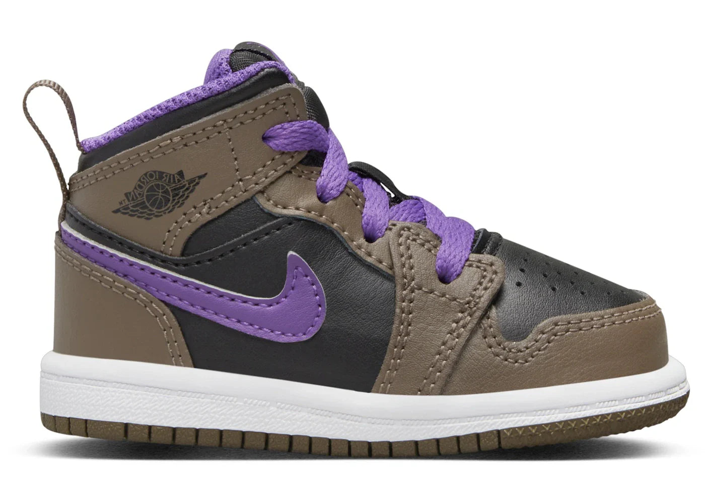 Jordan 1 Mid Palomino Wild Berry White (TD)