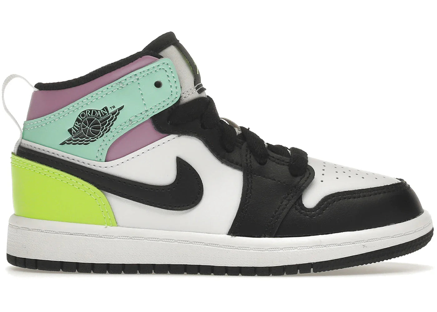 Jordan 1 Mid Pastel Black Toe (PS)
