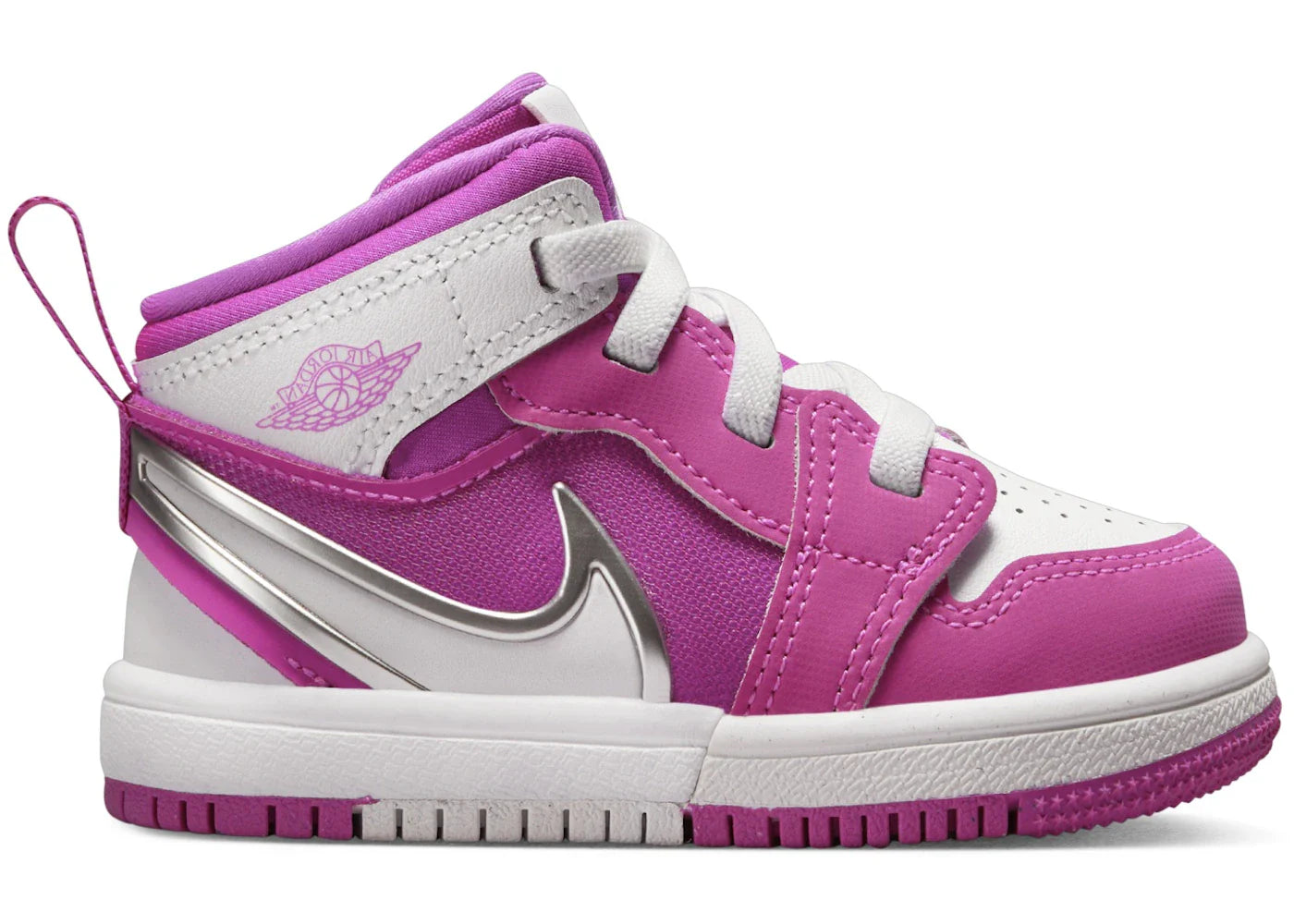 Jordan 1 Mid RM EasyOn Fire Pink White (TD)