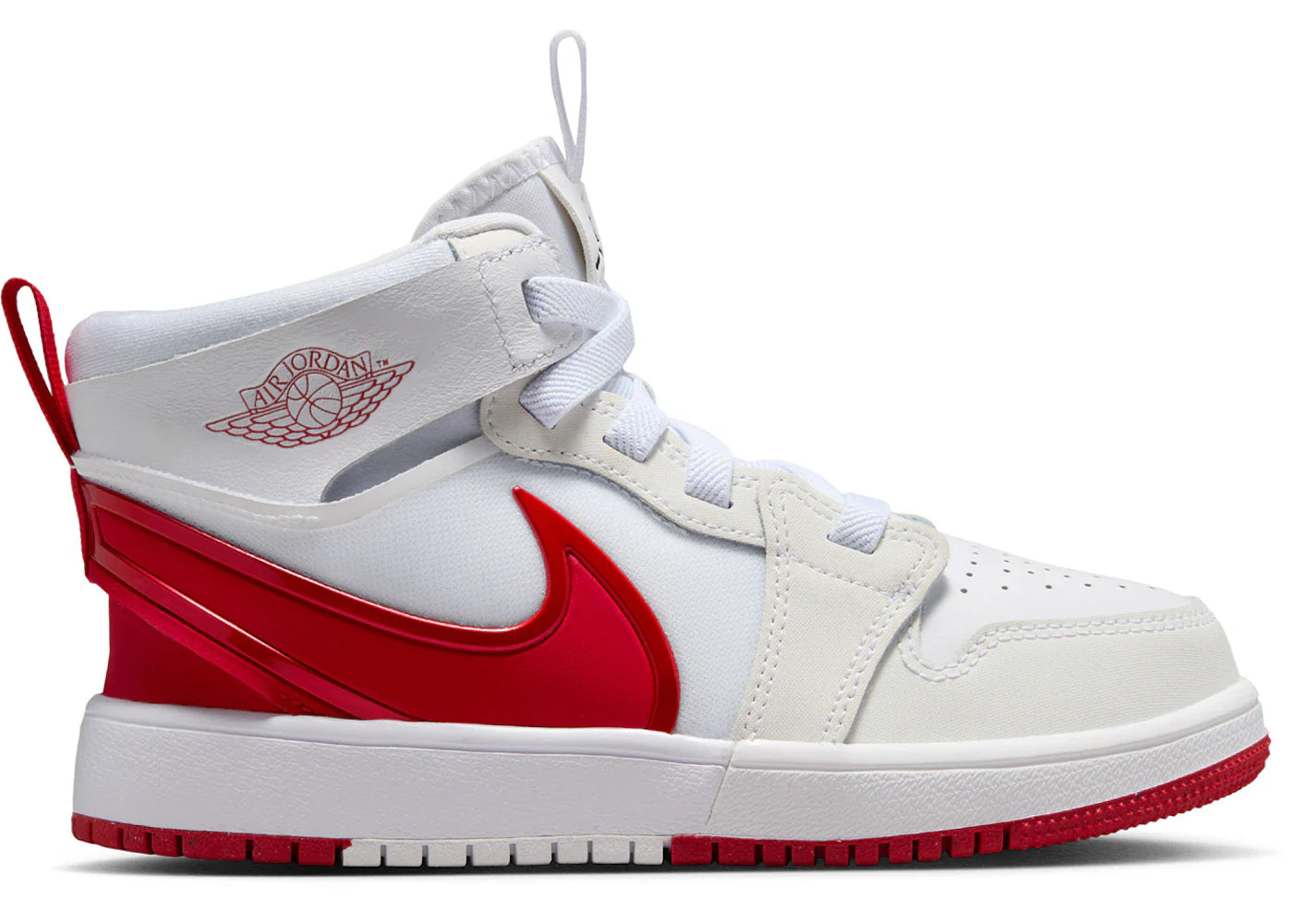 Jordan 1 Mid RM EasyOn White Black University Red (PS)