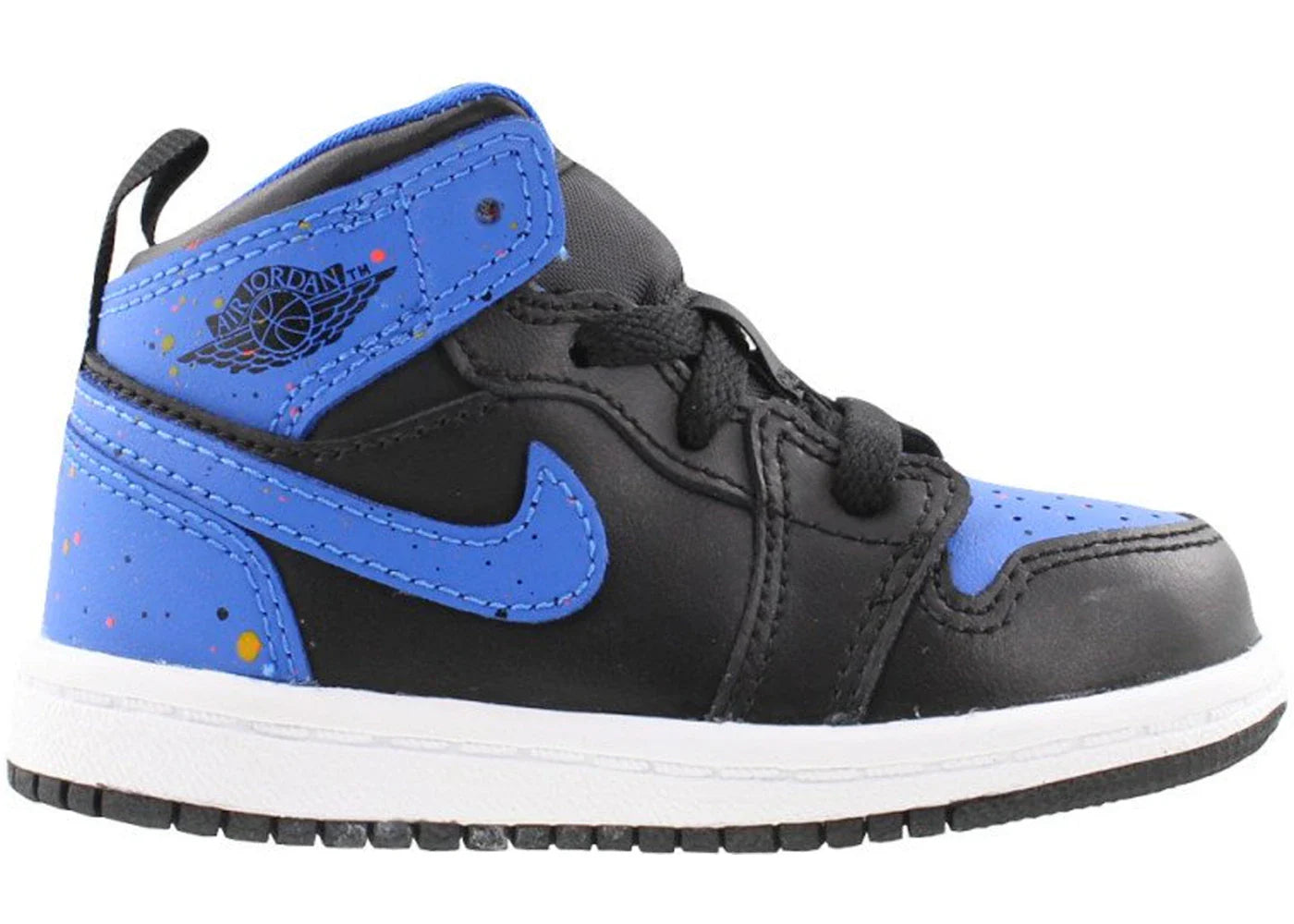 Jordan 1 Mid Royal Paint Splatter (TD)