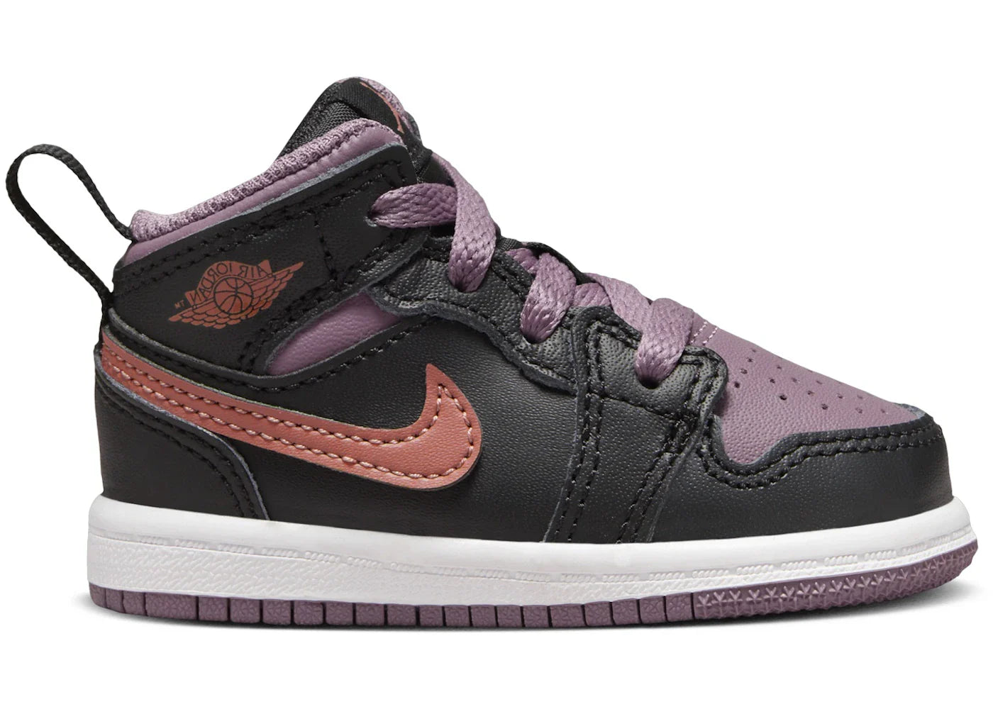 Jordan 1 Mid SE Black Sky J Mauve White Sky J Orange (TD)