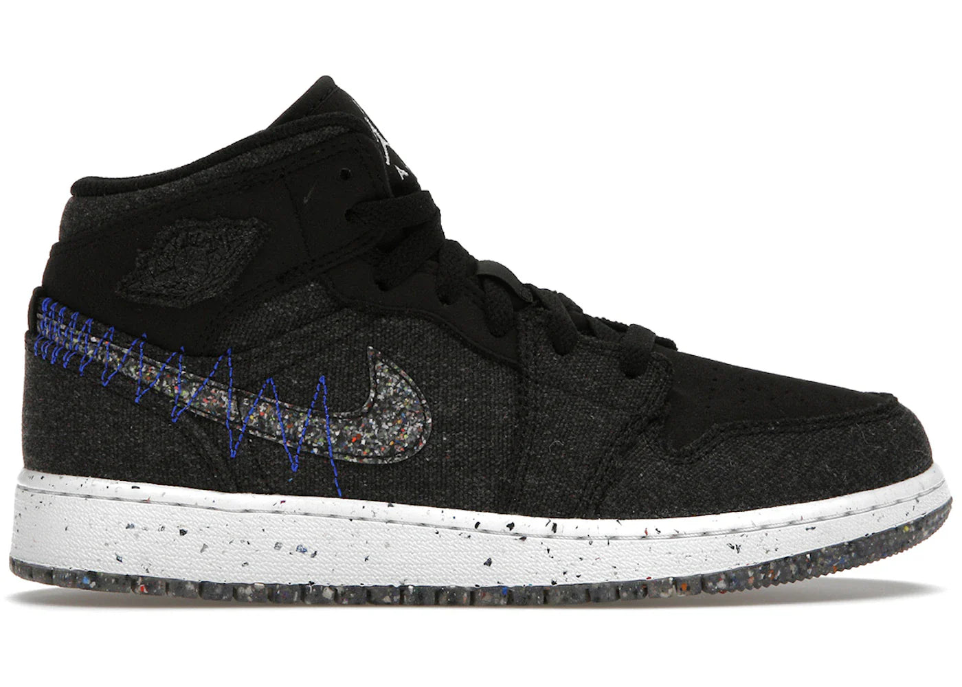 Jordan 1 Mid SE Crater Black (GS)