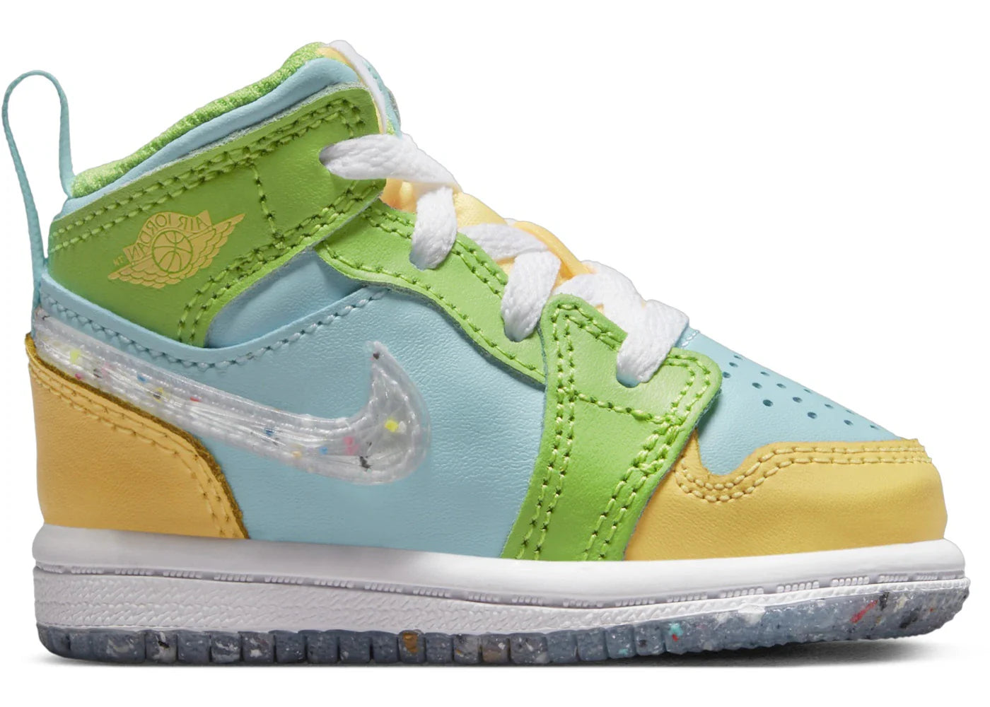 Jordan 1 Mid SE Glacier Ice Citron Pulse Action Green White (TD)