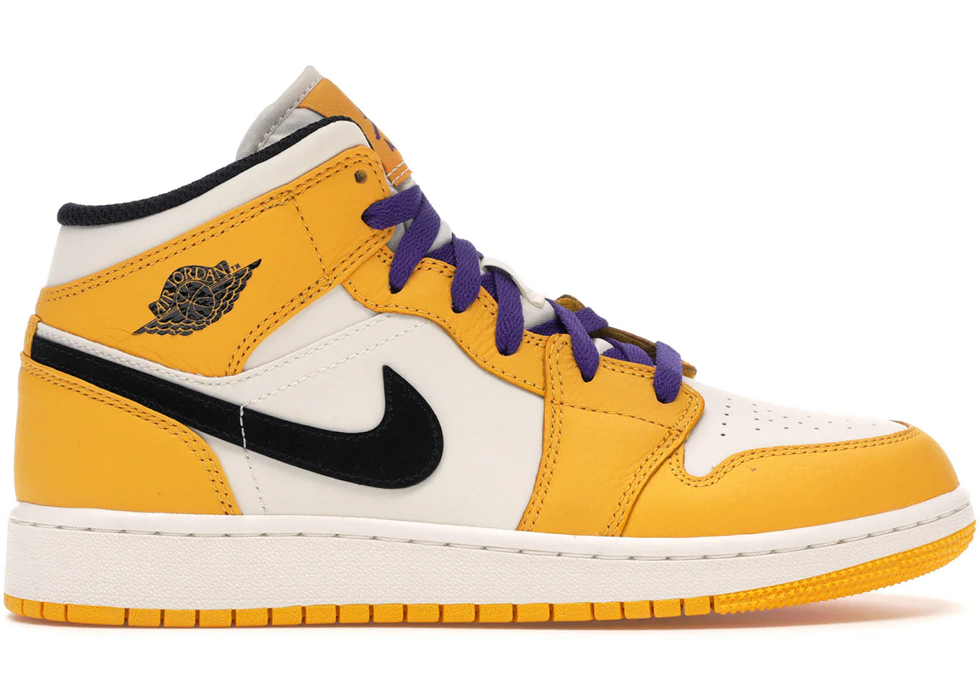 Jordan 1 Mid SE Lakers (GS)